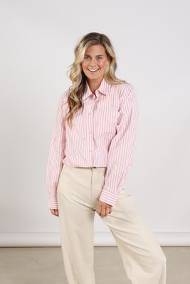 Nukus Nowi Blouse Stripe Roze