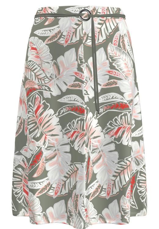 Frank Walder Rok met print Rood