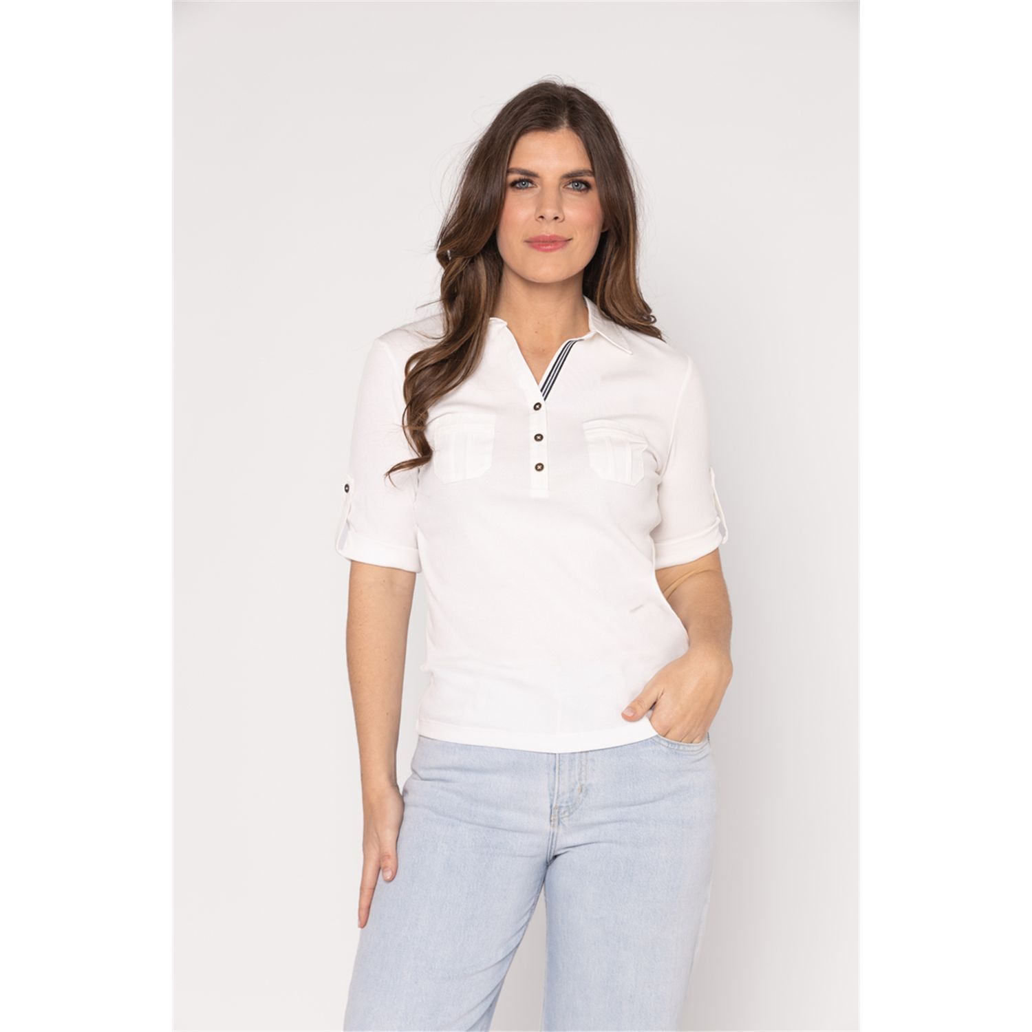 Roberto Sarto T-shirt polo Ecru