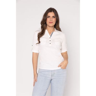 Roberto Sarto T-shirt polo Ecru