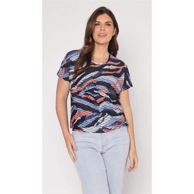 Roberto Sarto Blouson ronde hals Blauw