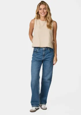 Neo Noir Svetlana linen Top Beige