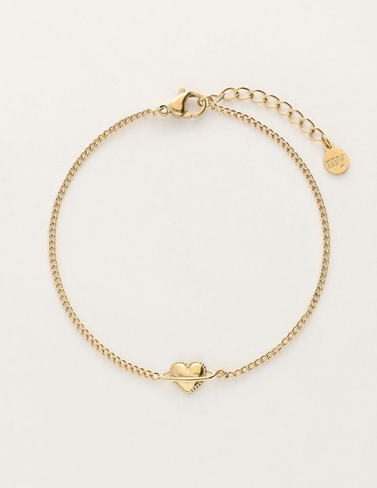 My Jewellery Armband met hartjes planeet zilver