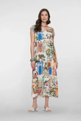 Geisha dames jurk esthetische print