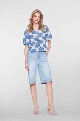 Geisha Jeans shorts Blauw