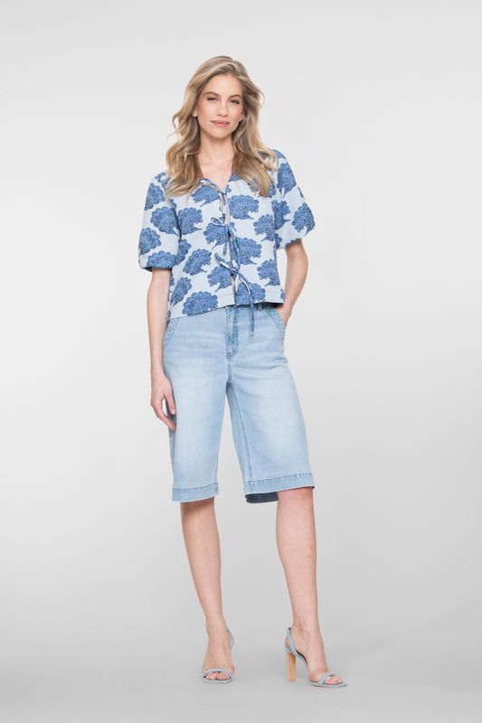 Geisha Jeans shorts Blauw