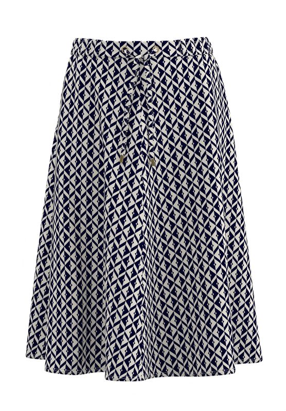 Frank Walder midi rok Blauw