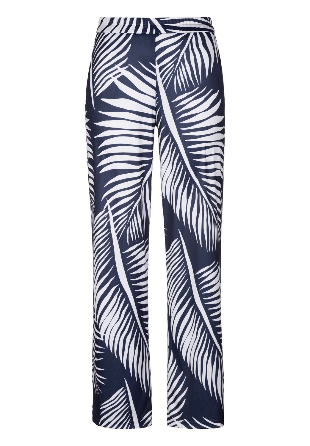 Frank Walder Pantalon Wide leg pants Blauw