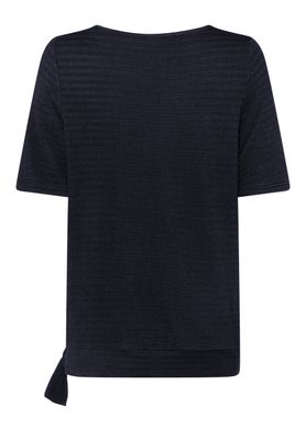 Frank Walder T-Shirt met strik Blauw