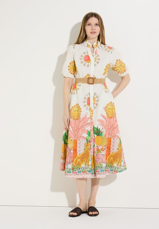 More &amp; More Jungle Print Poplin Dress