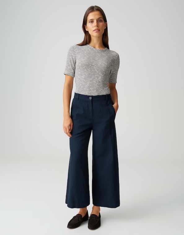 Opus Maiga flow broek Blauw