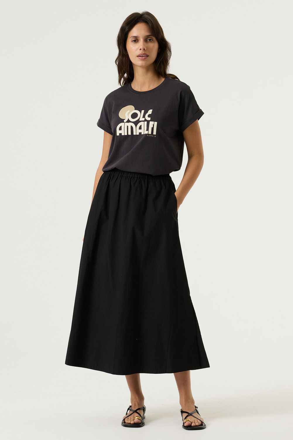 Garcia t-shirt donkergrijs