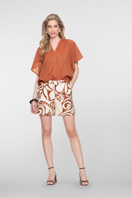 Geisha Short bi-color Bruin