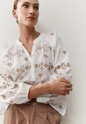 More &amp; More Embroidered Blouse Wit