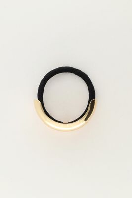 My Jewellery Haarelastiek met dubbele goudkleurige curve Goud