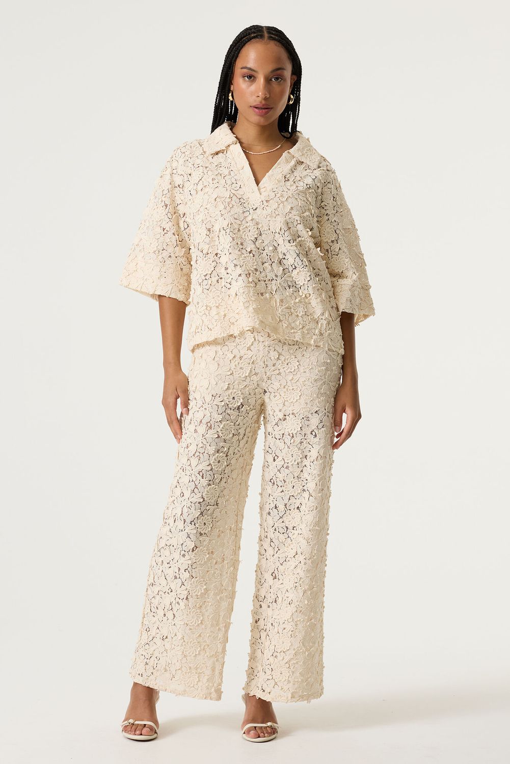 Garcia blouse gebroken wit Ecru