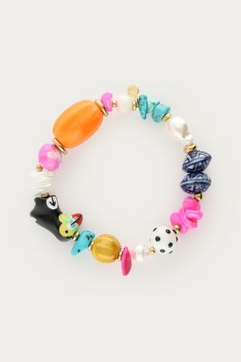 My Jewellery Tropical elastieken armband met toekan Goud