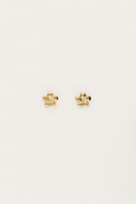 My Jewellery Tropical stud met minimalistische bloem Goud
