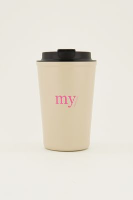 My Jewellery beige koffie beker