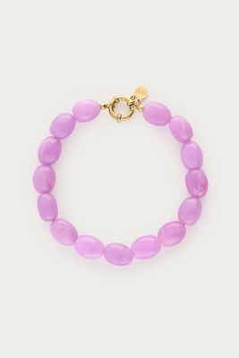 My Jewellery paarse kralenarmband Goud