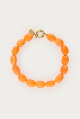 My Jewellery oranje kralenarmband Goud