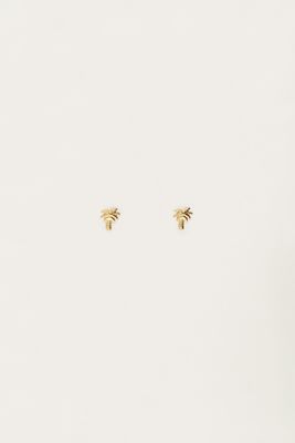 My Jewellery Tropical studs met palmboom Goud