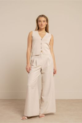 Studio Anneloes Fenna knitted gilet Grijs