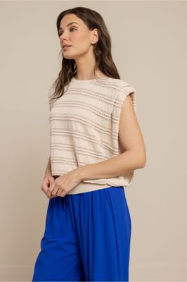 Studio Anneloes Leona knitted top Grijs