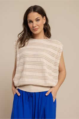 Studio Anneloes Leona knitted top Grijs