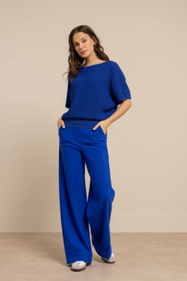 Studio Anneloes Lexie bonded trousers Blauw