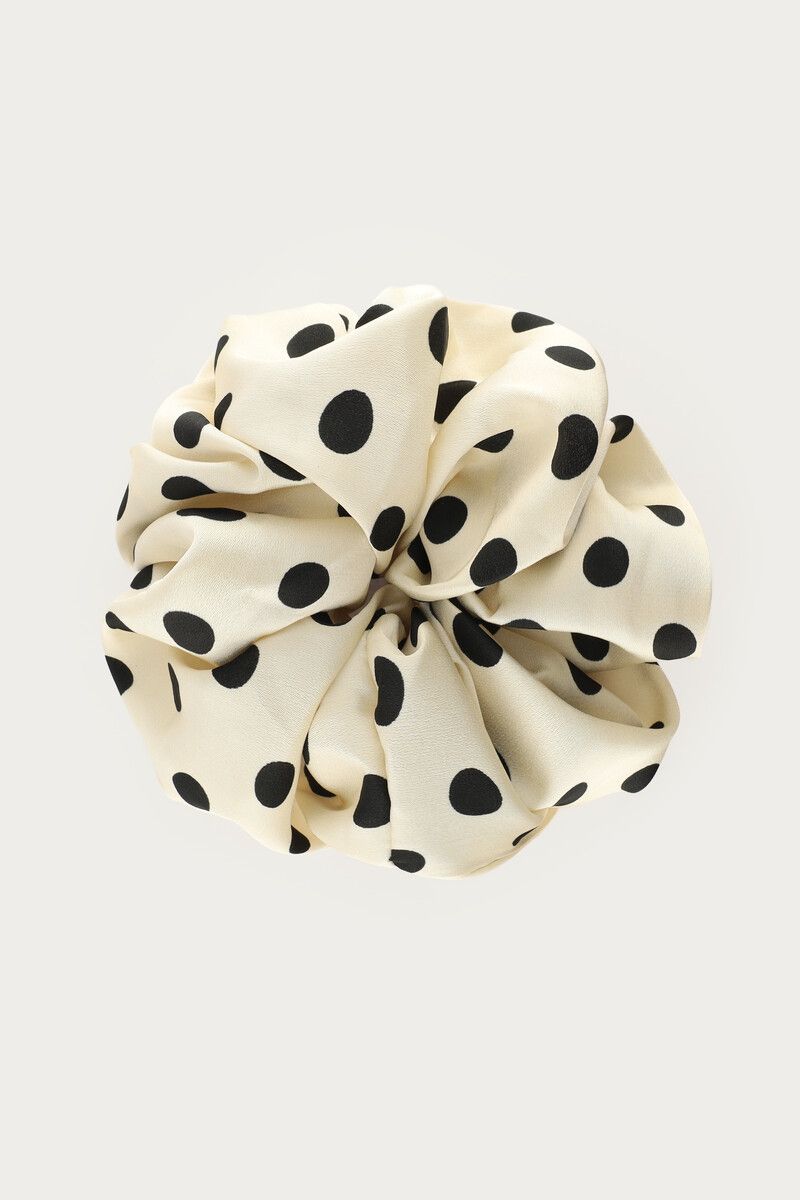 My Jewellery Scrunchie polkadot Wit