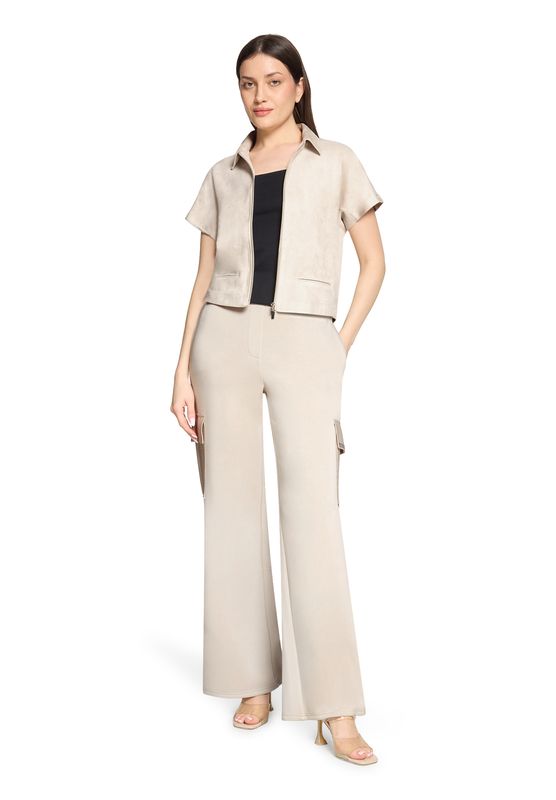 Betty Barclay Blazerjasje met ritssluiting Beige
