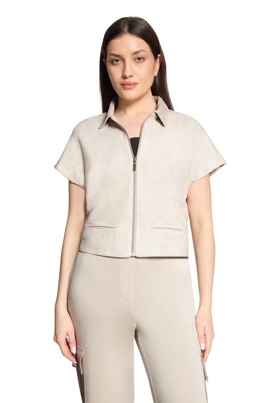 Betty Barclay Blazerjasje met ritssluiting Beige