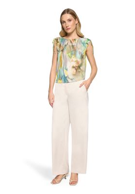 Betty Barclay Mesh shirt met plooien Groen