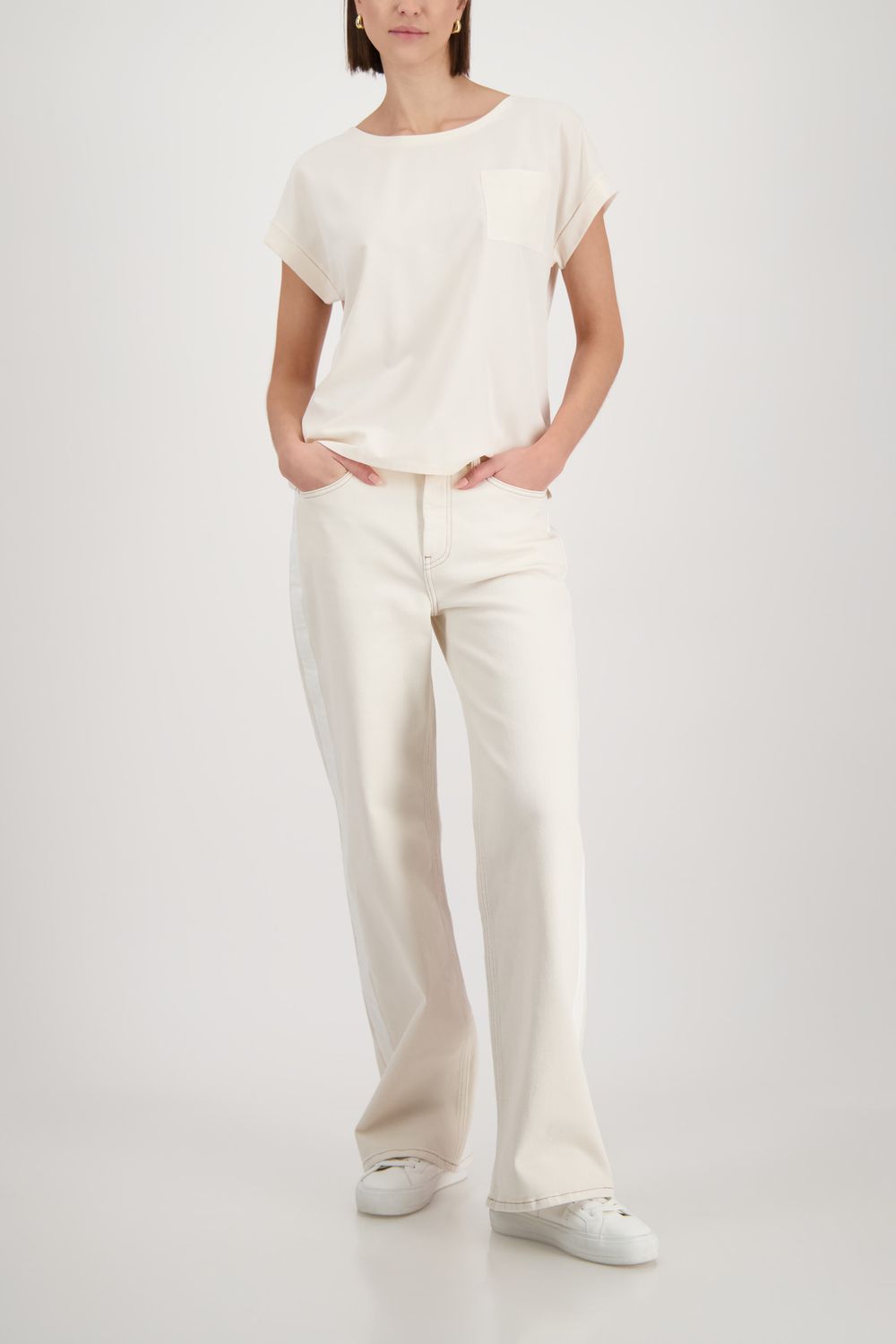 Monari Bluse champagne