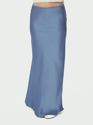 Neo Noir Vicky heavy sateen Skirt Blauw