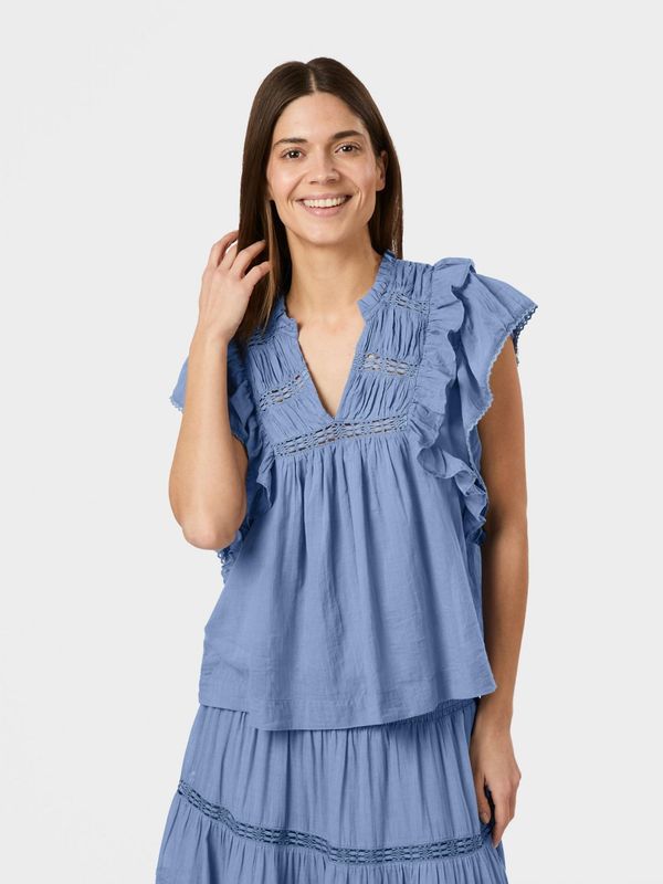 Neo Noir Jayla S Voile top Blauw 159881