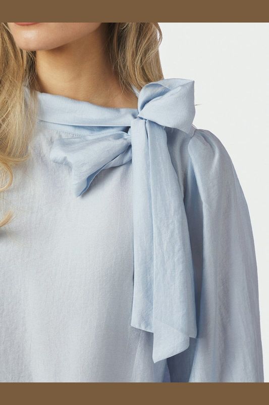 Neo Noir Selene Crisp Blouse Blauw