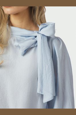 Neo Noir Selene Crisp Blouse Blauw