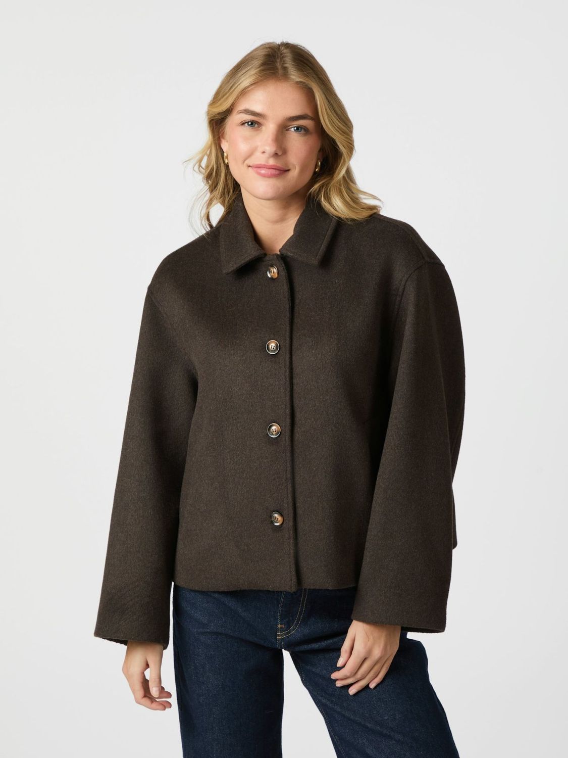 Neo Noir Hamra Wool Jacket Bruin 162076