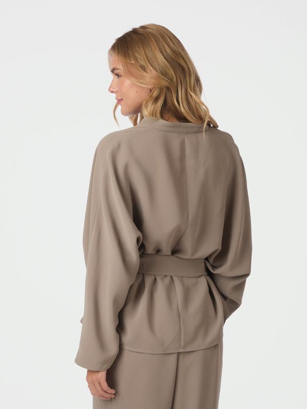 Neo Noir Ellery crepe blouse Bruin