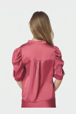 Neo Noir Roella Heavy Sateen Blouse Roze