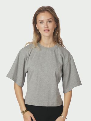Neo Noir Asha Boxy Tee Grijs 164418