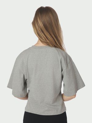 Neo Noir Asha Boxy Tee Grijs