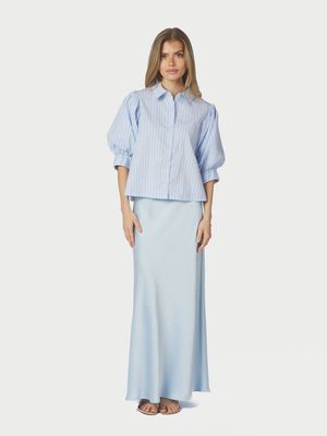Neo Noir Vicky Heavy Sateen Skirt Blauw
