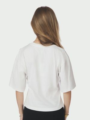 Neo Noir Asha Boxy Tee Wit