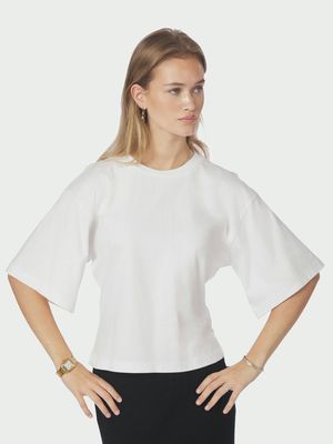 Neo Noir Asha Boxy Tee Wit 164418