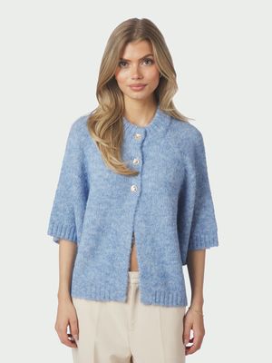 Neo Noir Benuta Fluffy Knit Cardigan Blauw 165816