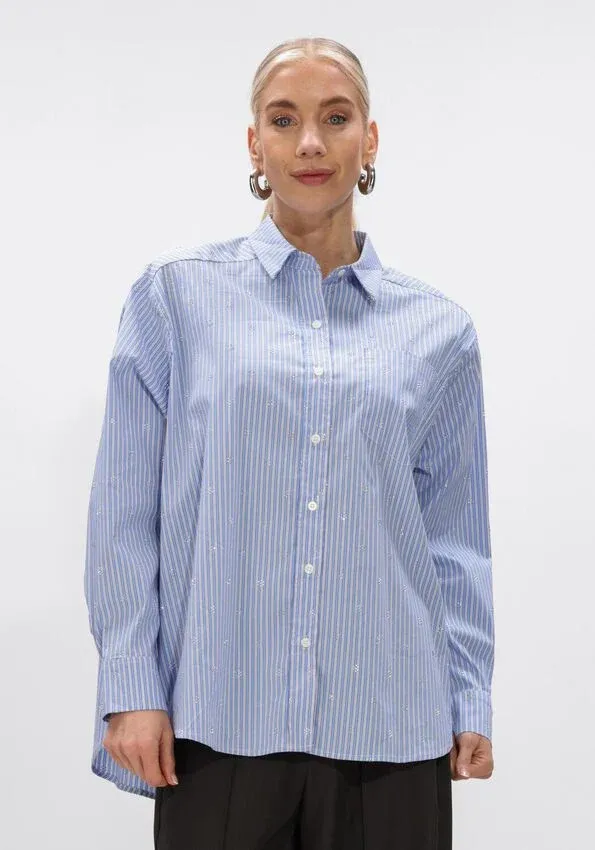 Neo Noir Dalma Decoration Shirt Blauw 166911