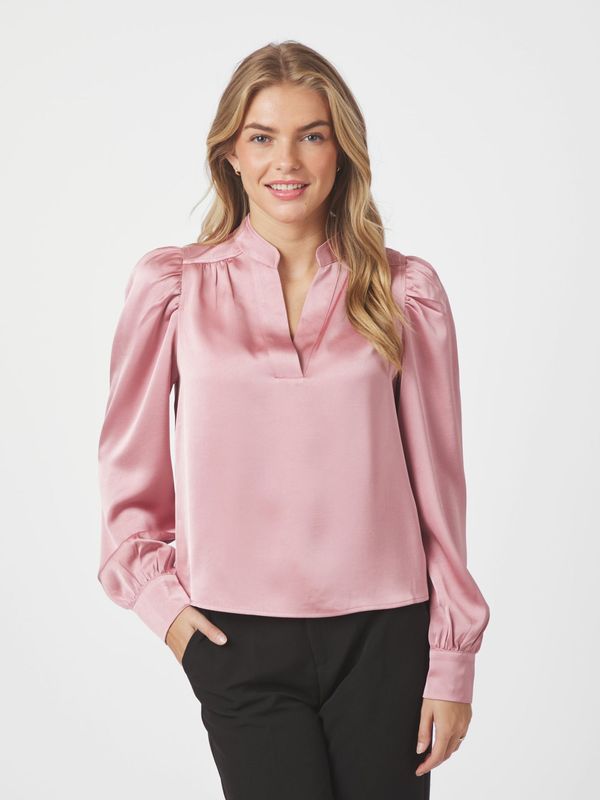 Neo Noir Rosslyn Heavy Sateen Blouse Roze 163769